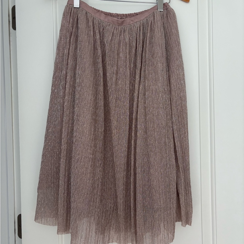 Zara Pink Metallic Skirt